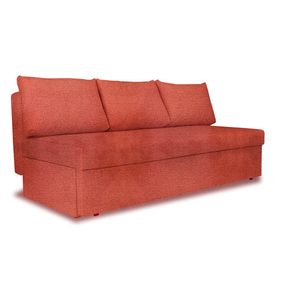 Canapea Extensibila Blue, Cu Lada Depozitare, 3 Locuri, Rosu Savana Rust, 191 Cm