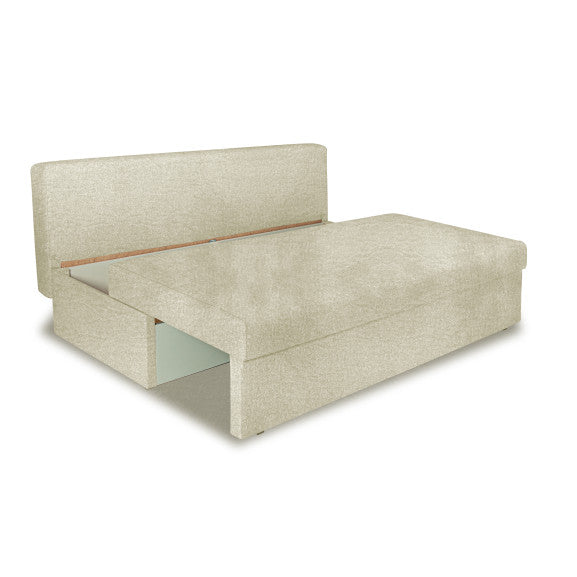 Canapea Extensibila Blue, Cu Lada Depozitare, 3 Locuri, Savana Off White, 191 Cm