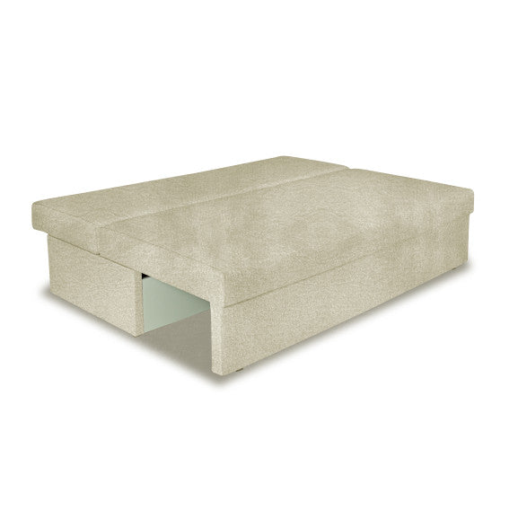 Canapea Extensibila Blue, Cu Lada Depozitare, 3 Locuri, Savana Off White, 191 Cm