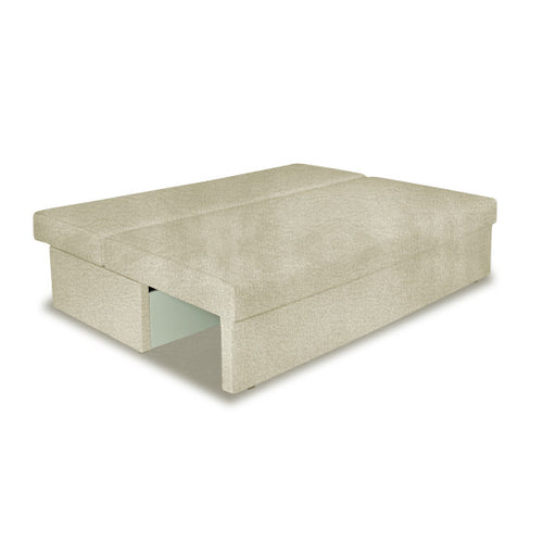Canapea Extensibila Blue, Cu Lada Depozitare, 3 Locuri, Savana Off White, 191 Cm