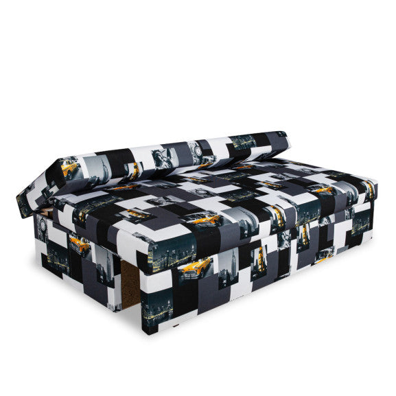Canapea Extensibila Cu Lada Depozitare Vario Taxi, Multicolor, 191 x 98 x 80 Cm