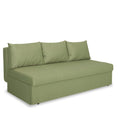 Canapea Extensibila Cu Lada Depozitare Vario, Verde, 191 x 98 x 80 Cm