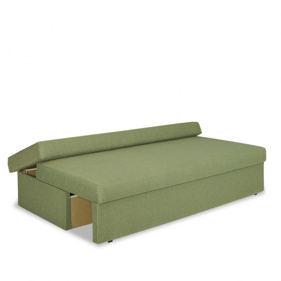 Canapea Extensibila Cu Lada Depozitare Vario, Verde, 191 x 98 x 80 Cm