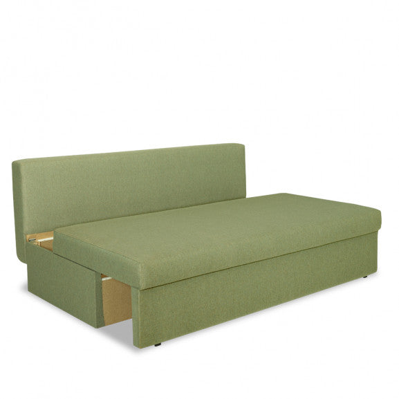 Canapea Extensibila Cu Lada Depozitare Vario, Verde, 191 x 98 x 80 Cm