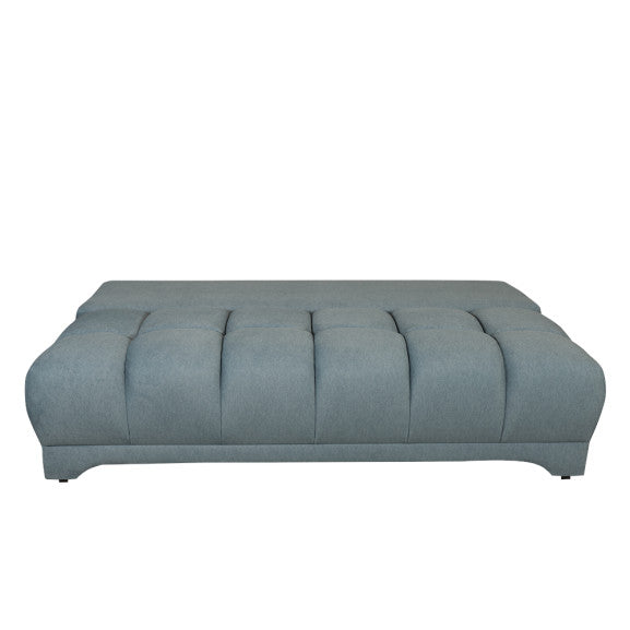Canapea Extensibila Dali, 3 Locuri, Lada Depozitare, Albastru, 210 Cm