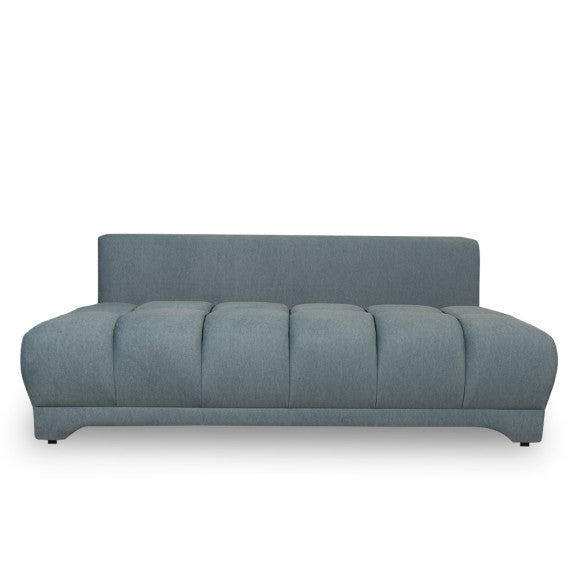 Canapea Extensibila Dali, 3 Locuri, Lada Depozitare, Albastru, 210 Cm