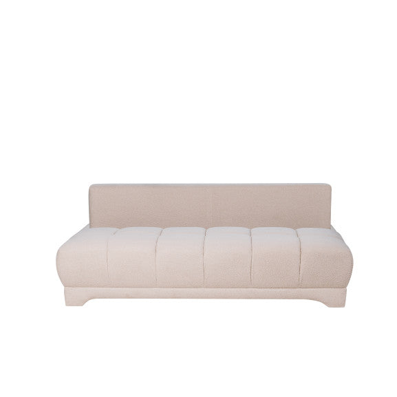 Canapea Extensibila Dali, 3 Locuri, Lada Depozitare, Crem, 210 Cm