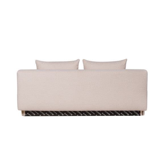 Canapea Extensibila Dali, 3 Locuri, Lada Depozitare, Crem, 210 Cm