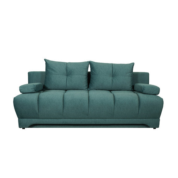 Canapea Extensibila Dali, 3 Locuri, Lada Depozitare, Verde, 210 Cm