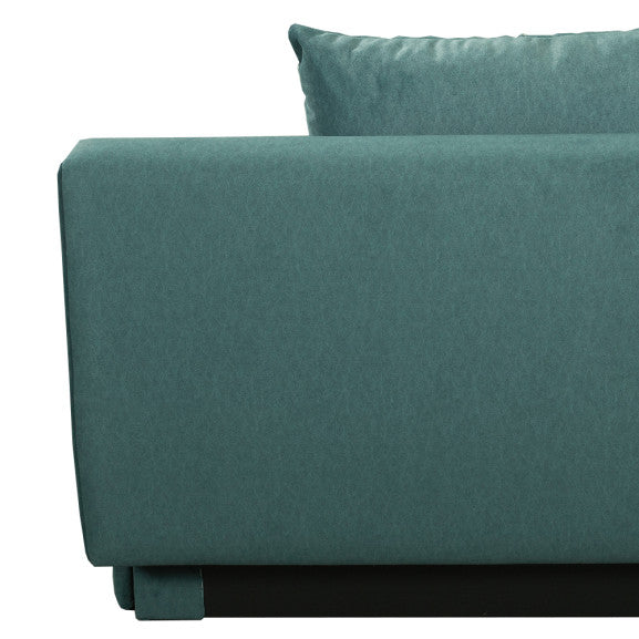 Canapea Extensibila Dali, 3 Locuri, Lada Depozitare, Verde, 210 Cm