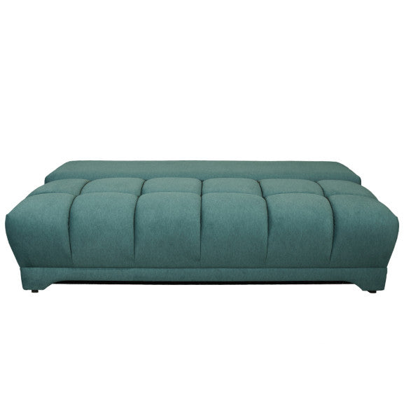 Canapea Extensibila Dali, 3 Locuri, Lada Depozitare, Verde, 210 Cm
