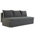 Canapea Extensibila New Modulo, 3 Locuri, Lada Depozitare, Gri, 194 Cm