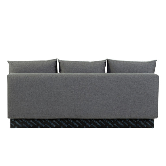 Canapea Extensibila New Modulo, 3 Locuri, Lada Depozitare, Gri, 194 Cm