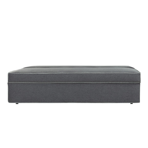 Canapea Extensibila New Modulo, 3 Locuri, Lada Depozitare, Gri, 194 Cm