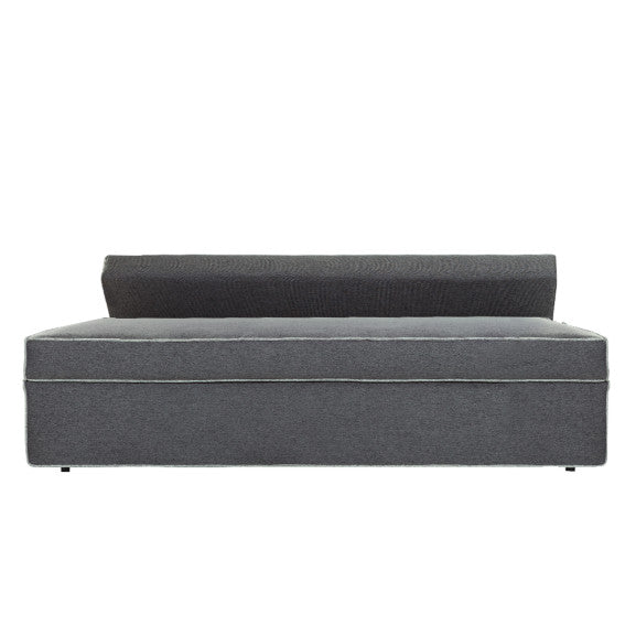 Canapea Extensibila New Modulo, 3 Locuri, Lada Depozitare, Gri, 194 Cm