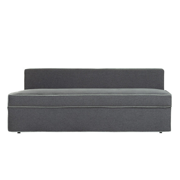 Canapea Extensibila New Modulo, 3 Locuri, Lada Depozitare, Gri, 194 Cm