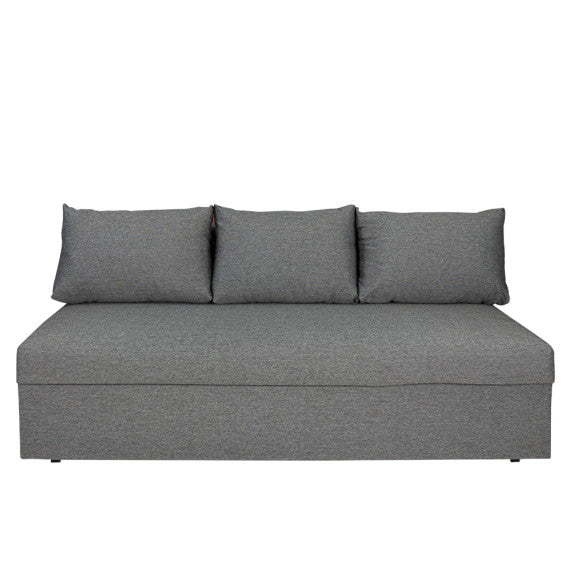 Canapea Extensibila Vario Cu Lada Gri Inchis, 191 x 98 x 80 Cm