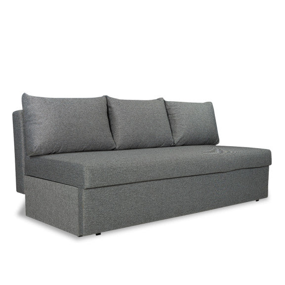 Canapea Extensibila Vario Cu Lada Gri Inchis, 191 x 98 x 80 Cm