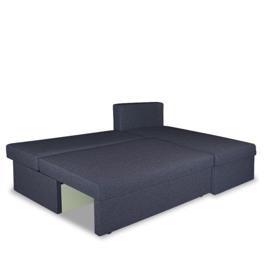 Coltar Extensibil Cu Lada, Blue Interschimbabil Stanga/Dreapta, Albastru Icon 79, 220 X 80 X 155 Cm