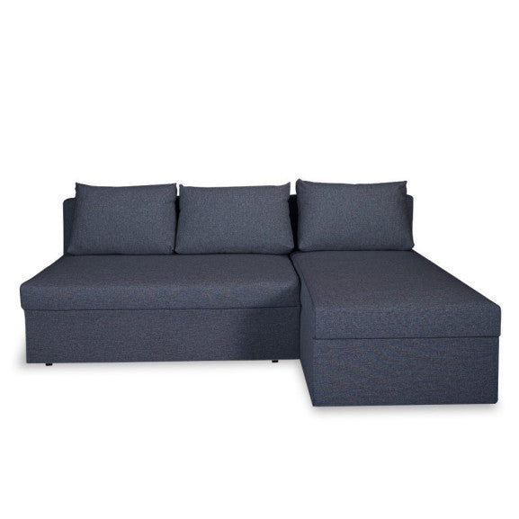 Coltar Extensibil Cu Lada, Blue Interschimbabil Stanga/Dreapta, Albastru Icon 79, 220 X 80 X 155 Cm