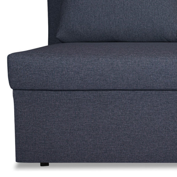 Coltar Extensibil Cu Lada, Blue Interschimbabil Stanga/Dreapta, Albastru Icon 79, 220 X 80 X 155 Cm
