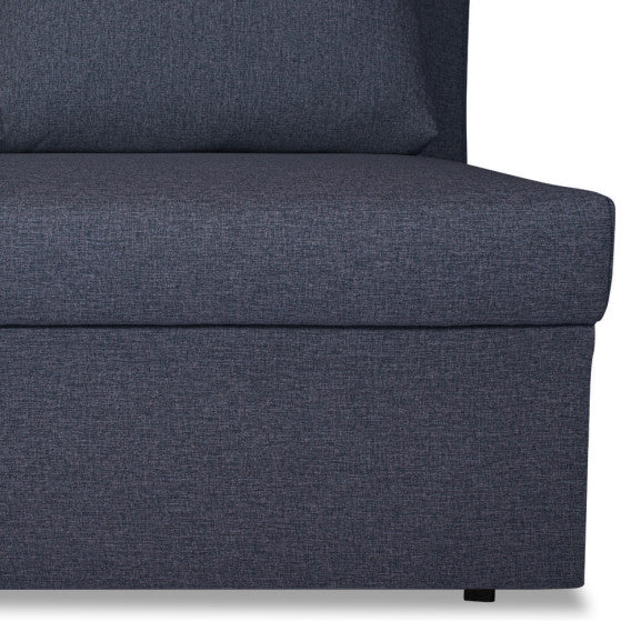 Coltar Extensibil Cu Lada, Blue Interschimbabil Stanga/Dreapta, Albastru Icon 79, 220 X 80 X 155 Cm