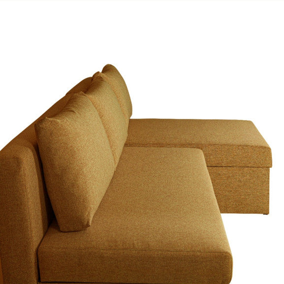Coltar Extensibil Cu Lada, Blue Interschimbabil Stanga/Dreapta, Galben ICON 45, 220 X 80 X 155 Cm