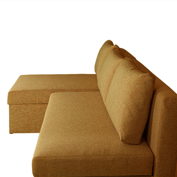 Coltar Extensibil Cu Lada, Blue Interschimbabil Stanga/Dreapta, Galben ICON 45, 220 X 80 X 155 Cm