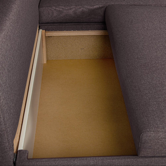 Coltar Extensibil Cu Lada, Blue Interschimbabil Stanga/Dreapta, ICON 69, 220 X 80 X 155 Cm