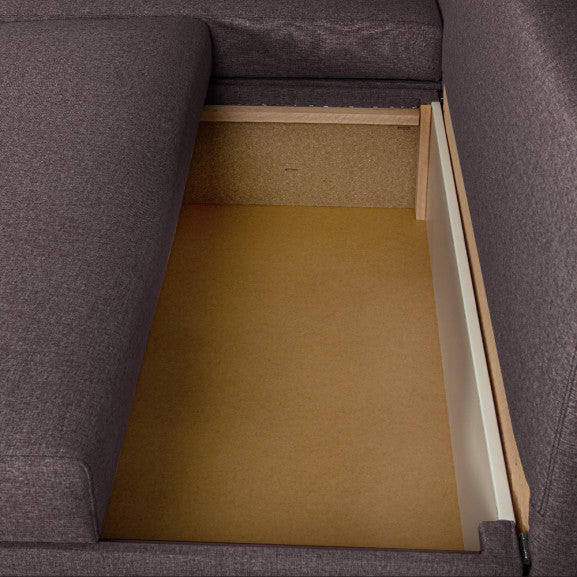 Coltar Extensibil Cu Lada, Blue Interschimbabil Stanga/Dreapta, ICON 69, 220 X 80 X 155 Cm