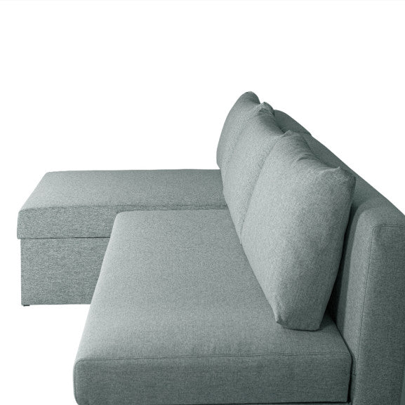Coltar Extensibil Cu Lada, Blue Interschimbabil Stanga/Dreapta, Icon 84, 220 X 80 X 155 Cm