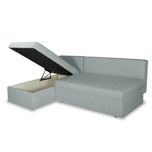 Coltar Extensibil Cu Lada, Blue Interschimbabil Stanga/Dreapta, Icon 84, 220 X 80 X 155 Cm