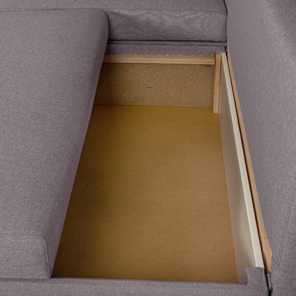 Coltar Extensibil Cu Lada, Blue Interschimbabil Stanga/Dreapta, Icon 90, 220 x 80 x 155 Cm