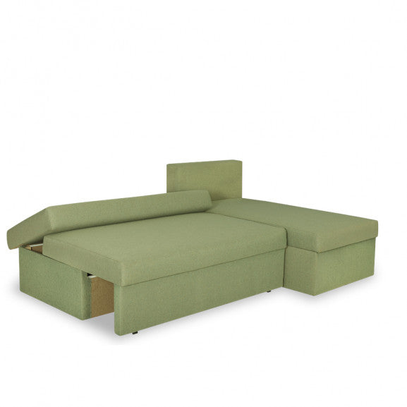Coltar Extensibil Cu Lada Depozitare Vario, Interschimbabil Stanga/Dreapta, Verde