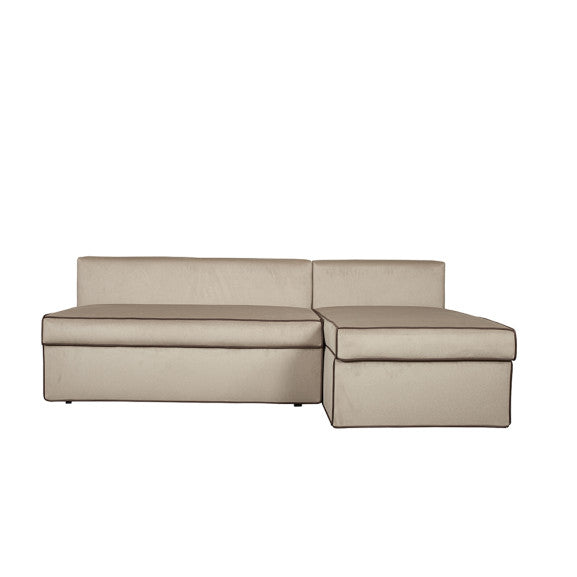 Coltar Extensibil Cu Lada New Modulo, Interschimbabil Stanga/Dreapta, Crem, 220 X 80 X 155 Cm