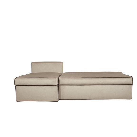 Coltar Extensibil Cu Lada New Modulo, Interschimbabil Stanga/Dreapta, Crem, 220 X 80 X 155 Cm