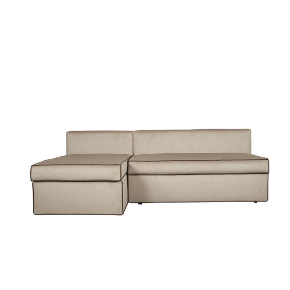 Coltar Extensibil Cu Lada New Modulo, Interschimbabil Stanga/Dreapta, Crem, 220 X 80 X 155 Cm