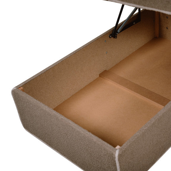 Coltar Extensibil Cu Lada New Modulo, Interschimbabil Stanga/Dreapta, Bej inchis Boucle, 220 X 80 X 155 Cm
