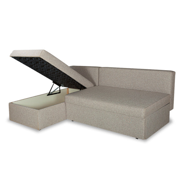 Coltar Extensibil Cu Lada Vario, Interschimbabil Stanga/Dreapta, Gri, 220 X 80 X 155 Cm
