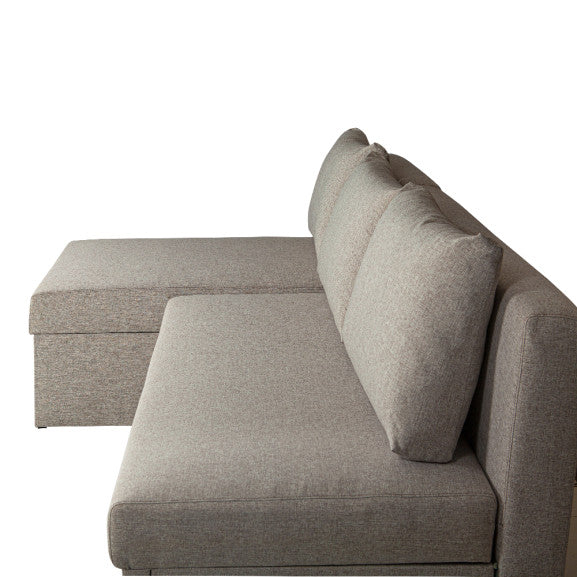 Coltar Extensibil Cu Lada Vario, Interschimbabil Stanga/Dreapta, Gri, 220 X 80 X 155 Cm