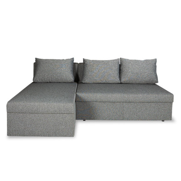 Coltar Extensibil Cu Lada, Vario Interschimbabil Stanga/Dreapta, Gri Inchis, 220 X 80 X 155 Cm