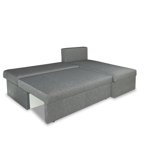 Coltar Extensibil Cu Lada, Vario Interschimbabil Stanga/Dreapta, Gri Inchis, 220 X 80 X 155 Cm