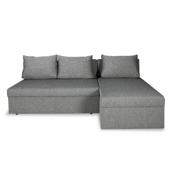 Coltar Extensibil Cu Lada, Vario Interschimbabil Stanga/Dreapta, Gri Inchis, 220 X 80 X 155 Cm